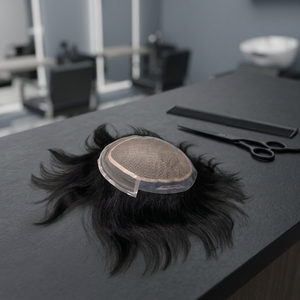 Peluca Mirage de Cabello Humano con Encaje Frontal para Hombres, Peluca Médica con Encaje Frontal, Perruque Homme - Product Image 1