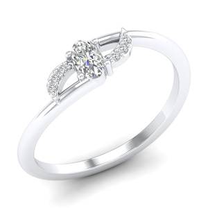 Anillo de boda de plata de ley 925 con diseño exclusivo REYES, moissanita certificada GRA, para mujer, chapado en rodio, joyería fina. - Product Image 2