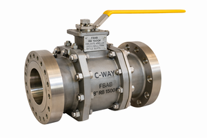วาล์วบอล C-WAY FBAB2 ขนาด 8 นิ้ว รุ่น RB 1500 ป้องกันไฟได้มาตรฐาน RTJ  วัสดุ ASTM A350 LF2 ตัววาล์ว 316SS  สำหรับน้ำแรงดันสูง - Product Image 2