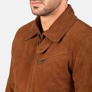 Venta Directa de Fábrica, Chaqueta de Cuero Vacuno Estilo Urbano para Hombre, Ligera, Talla Grande, Impermeable - Product Image 6