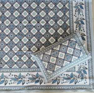 Sanganeri Print Pure Cotton 200TC All-Season Eco-Friendly Skin-Friendly <b>King</b> <b>Size</b> Flat Bed <b>Sheet</b> - Product Image 5