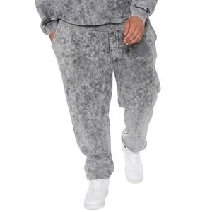 Grey Custom Vintage Sun Faded Hoodie and <b>Sweatpants</b> <b>Set</b> Washed Relaxed Two Piece Casual Streetwear Sweat Suit - Product Image 5