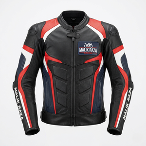 Veste en cuir pour moto sur mesure, fabriquée à la main en cuir pleine fleur, veste de motard ajustée sur mesure - Product Image 3