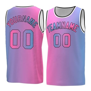 Uniforme de baloncesto de entrenamiento de verano 2023 último diseño múltiples opciones de Color totalmente personalizable sublimación Jersey Club Shirt - Product Image 5