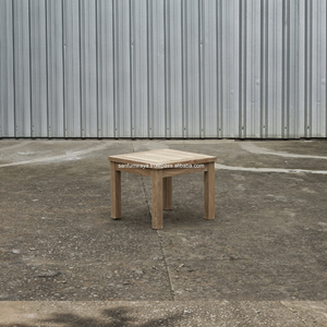 Table basse carrée en bois pour l'extérieur, design rustique, table d'appoint en teck durable pour la maison - Product Image 4
