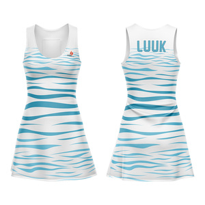 Robe de sport sans manches personnalisée en jersey, éco-responsable, anti-humidité, séchage rapide, en Spandex et Polyester, style jupe de tennis - Product Image 4