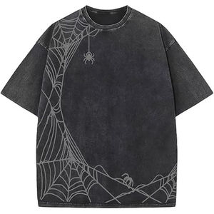 Camisetas de Hombre Tallas Grandes con Lavado Ácido, Transpirables y Ecológicas, 100% Algodón de Alta Calidad, 220 Gramos de Peso de Tela, Efecto Desgastado - Product Image 2