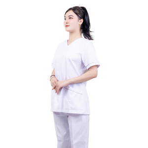Pijama quirúrgico de algodón de alta calidad para mujer, traje de médico y enfermera, nuevo estilo, uniforme de spa, conjuntos de uniformes para mujeres-fábrica FMF-OEM/ODM - Product Image 2