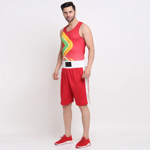 Tenue de boxe asymétrique pour jeunes et adultes – Ensemble de vêtements de boxe en polyester - Product Image 3