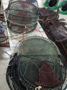 Red de Pesca Plegable de Alta Calidad y Resistencia con Doble Nudo, Jaula de Acero Galvanizado y Red de PE para la Pesca de Pulpos y Langostas - Product Image 2