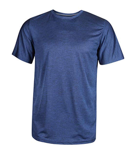 Camiseta Personalizada de Poliéster y Algodón Color Marrón Jaspeado para Hombre, Cuello Redondo, Manga Corta, con Letras Bordadas, Venta al Por Mayor, Impresión de Logotipo, Exportación, OEM - Product Image 5