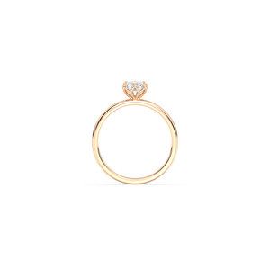 REYES Personalized Emerald Cut 1 Carat Lab Grown Diamond Wedding Proposal <b>Ring</b> For Women 14K Solid Gold IGI Certified Jewelry - Product Image 6