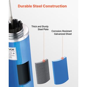 Forno di Essiccazione Portatile per Elettrodi, Capacità 10 LBS, 230W 120V, Regolabile 86-302 Fahrenheit, Essiccatore per Bacchette di Saldatura - Product Image 6