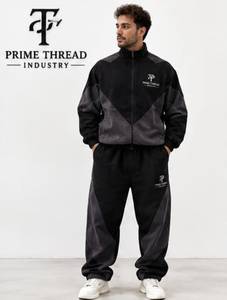 Conjunto Deportivo de Fábrica Directa para Hombre, Sudadera con Capucha Estilo Vintage Lavado, Conjunto Unisex 2 en 1, Chándal de Moda para Exteriores con Lavado Ácido - Product Image 1