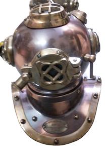 Casque de mécanique vintage artisanal de navire nautique indien ensemble de trois casques de plongée décoratifs maritimes de couleur personnalisée - Product Image 3