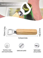 Ouvre-bouteille en bois élégant et tendance, personnalisé en usine, pour mariage, bar, tire-bouchon, cadeau de fête, ouvre-bouteille à poignée en bois, porte-clés
