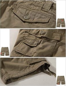 Shorts cargo pour hommes, multi-poches, longueur genou, décontractés, utilitaires, respirants, séchage rapide, streetwear - Product Image 6