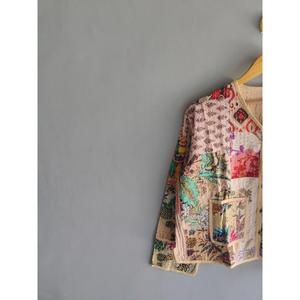 Chaqueta Acolchada de Algodón con Estampado Floral para Mujer, Estilo Vintage, Patchwork, Cárdigan de Invierno, Prenda Exterior Étnica Informal, Regalo para Ella - Product Image 2