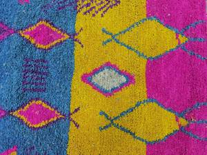 Tapis persan vintage style Serapi, bleu marine et rouge, en laine/soie, 9x12, 1 pièce, avec envers en latex, écologique, noué à la main - Product Image 6