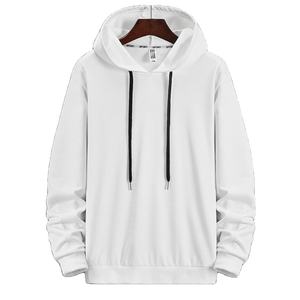 Sudadera con capucha para hombre, 100% de algodón, respetuosa con el medio ambiente, Sudadera negra sólida, 300 gramos de peso, ajuste Regular, logotipo de algodón 100% - Product Image 2