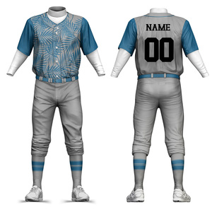 Uniformes de Béisbol Personalizados Baratos por Sublimación, Conjunto de Camiseta y Pantalones, Uniformes Deportivos para Equipos de Béisbol al por Mayor - Product Image 1