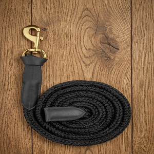 Cuerda de Algodón para Caballos, Color Negro y Marrón, Bordes de Cuero Cosidos, Hebillas Metálicas, Longitud de 70-130 cm, con Embalaje Personalizado - Product Image 5