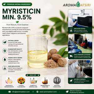 Huile essentielle de muscade indonésienne pure à 100 % de qualité supérieure (huile de muscade SUPER Myristicin Min.) 9,5 %) - Distillé à la vapeur, frais, chaud, épicé - Product Image 1