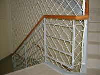 Red de seguridad de poliéster de nailon, HDPE moldeado, Material PP, protección contra caídas, red de plástico para ventanas de balcón, escaleras de piscina