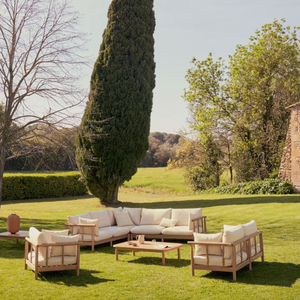 Modern Design Large Square Wooden <b>Table</b> <b>With</b> Wooden <b>Chairs</b> For Garden Set Furniture Decoration - Product Image 6