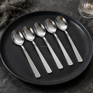 Cuillère à dîner en acier inoxydable pour hôtel 5 étoiles, poids équilibré, antidérapante, vente en gros en France, fournitures de cuisine - Product Image 5