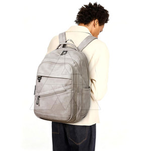 Durable Material Custom Made Leather <b>Backpacks</b> Solid Color For Daily Comfort Leather <b>Backpacks</b> - Product Image 1