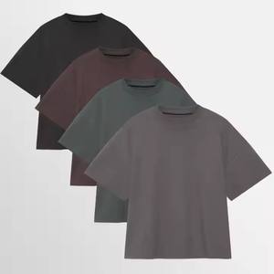 ผู้ผลิตขายส่งเสื้อยืดคอตตอนหนานุ่มคุณภาพสูง 100% แบบสั่งทำพิเศษ เสื้อยืดโอเวอร์ไซส์ทรงหลวมไหล่ตกสำหรับผู้ชาย - Product Image 3