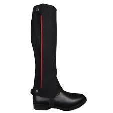 Equipo de protección ecuestre profesional de calidad superior, color negro personalizado, apto para adultos y niños, medio chaparrones y polainas lavables - Product Image 4