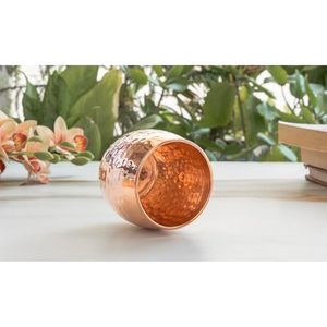 High Margin Copper Glass Tumbler Supplier Ayurvedic Drinking Water Cup Bulk Export Metal <b>Drinkware</b> India - Product Image 5