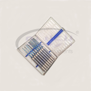 8-Piece Steel and Stainless Steel Dental Implant Chisel Set Manual Instrument with Cassette Dental Implant By <b>Blush</b> Surgical - Product Image 6