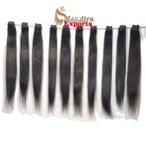 100% cuticule alignée traitement chimique aucun faisceau naturel vierge noir couleur droite sud indien extensions de cheveux humains - Product Image 1