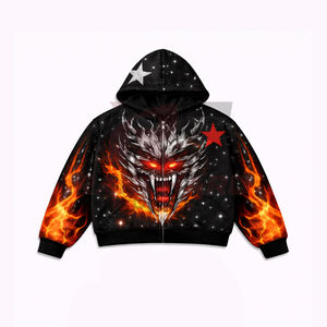 Fabricante de Ropa de Alta Calidad para Sudaderas Personalizadas con Serigrafía, Sudadera Holgada de Felpa con Logotipo Frontal en Relieve - Product Image 1