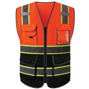 Chaleco de Seguridad sin Mangas de Material Transpirable de Primera Calidad, con Cremallera Frontal y Bolsillos, Chaleco de Seguridad Resistente para Hombre - Product Image 1