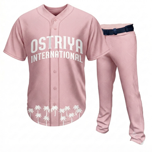 Uniforme de béisbol para hombre de alta calidad con diseño sólido, a la venta en línea, último diseño de uniforme de béisbol a precio económico, sublimación completa. - Product Image 1