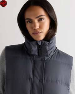 <b>Women's</b> Hooded Puffer <b>Vest</b> Lightweight Waterproof <b>Down</b> Alternative Gilet Windproof Warm Outerwear <b>Women's</b> Hiking <b>Down</b> <b>Vest</b> - Product Image 4
