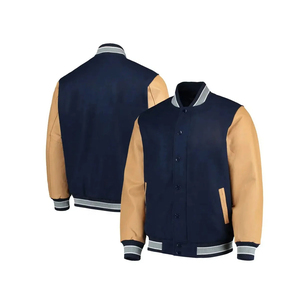 Chaquetas de Motocicleta Holgadas a la Moda para Hombre OEM, Chaqueta Varsity de Béisbol con Logotipo de Mickey de Alta Calidad, Chaqueta de Invierno para Hombre - Product Image 2