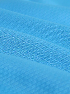 Shorts en polyester tricoté décontractés pour homme, couleur unie, taille élastique, séchage rapide, bleu clair - Product Image 4
