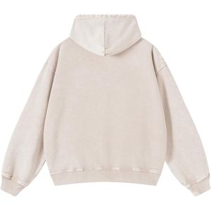 เสื้อฮู้ดวินเทจทรงโอเวอร์ไซส์แบบย้อมสีเอซิด สไตล์ลำลองสำหรับแฟชั่นสตรีทประจำวัน - Product Image 2