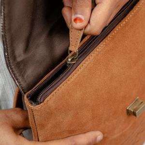 Premium 100% sac à dos en cuir véritable femmes collège et nuit petit sac à dos pour adolescentes couleur marron sacs à dos pour femmes - Product Image 6