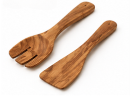 Ensemble d'ustensiles de cuisine 3 pièces en bois d'acacia écologique, très vendu - Outils de cuisson compatibles four et micro-ondes - Product Image 4
