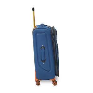 Polyester Luggage Set 3-Piece Blue Premium Fabric Trolley <b>Bag</b> Set With Silent <b>Wheels</b> And Comfortable Carry Handle For <b>Travel</b> - Product Image 2