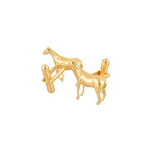 Mancuernillas de Lujo con Diseño de Caballo Chapadas en Oro para Hombre, Accesorios para Camisa Formal, Regalo de Boda o Negocios, Juego de Mancuernillas Ecuestres - Product Image 5