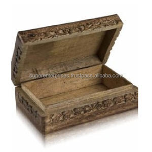 กล่องบรรจุภัณฑ์เครื่องประดับที่ทำจากไม้ดีไซน์ใหม่2023งานหัตถกรรมอินเดีย - Product Image 5