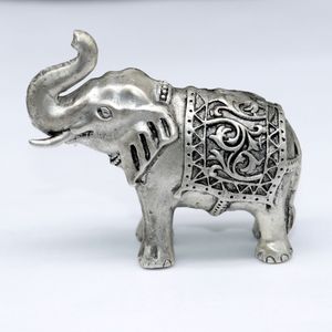 Escultura Única de Elefante en Aluminio, Ideal para Decoración en Sala de Estar, Oficina y Interiores del Hogar - Product Image 2
