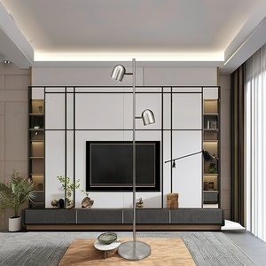 Lampe sur pied LED cylindrique Lumetal Vietnam, IP20, avec variateur tactile, pour intérieur, en métal, 3000K (blanc chaud) - Product Image 4